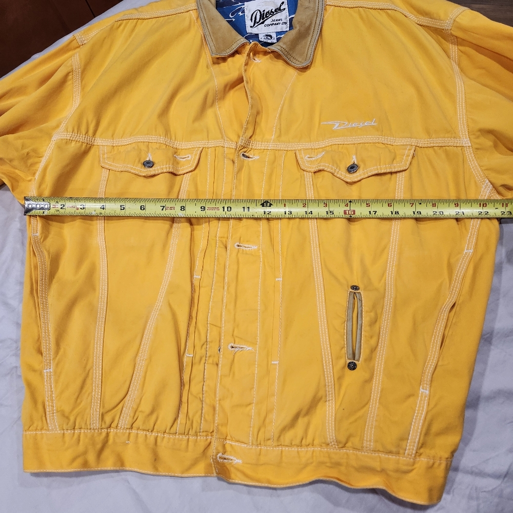 Vintage Diesel Italian Made Mens BomberJacket Leather Collar In Size XL - Picture 9 of 16
